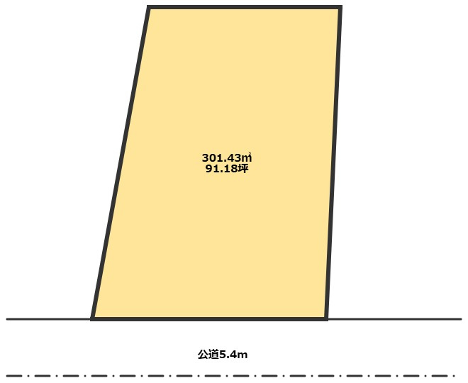 大島町平原　売地の土地図