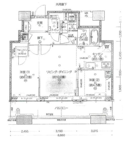 【間取り】 | センターマークスタワー | お二人暮らしやセカンドハウスにぴったりの2LDKです
ペット飼育相談可