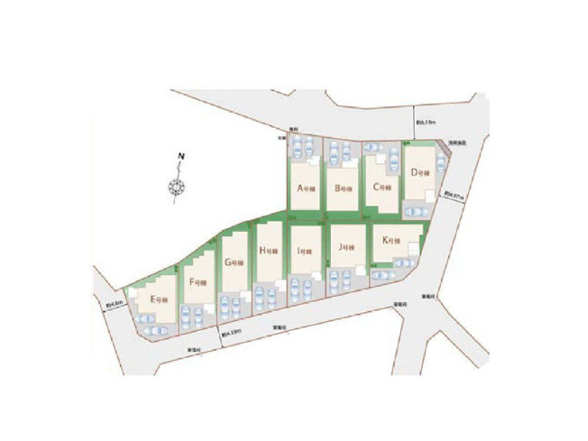 【区画図】 | 新座市石神4丁目　新築一戸建住宅　全11棟　(保谷店) | G号棟/閑静な住宅地に全11棟の住まいが誕生します。