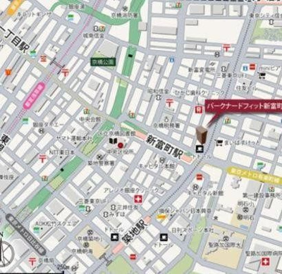 【地図】 | パークナードフィット新富町