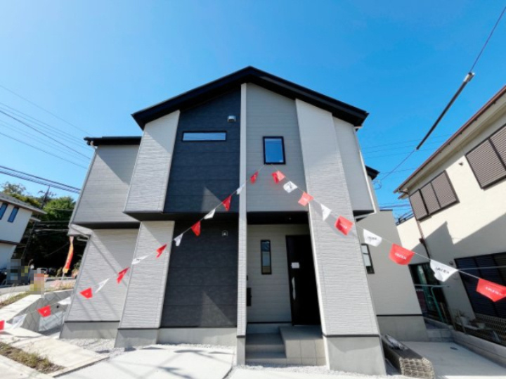 祝：成約済み　八王子市　長沼町　新築戸建て　４期の外観|～仲介手数料無料☆八王子ひなた不動産～　八王子市長沼町　新築戸建て