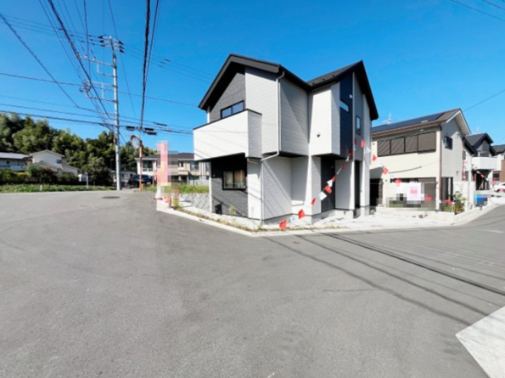 『八王子市新築戸建て』八王子市長沼町466【仲介手数料無料】　４期の前面道路含む現地写真|～仲介手数料無料☆八王子ひなた不動産～　八王子市長沼町　新築戸建て