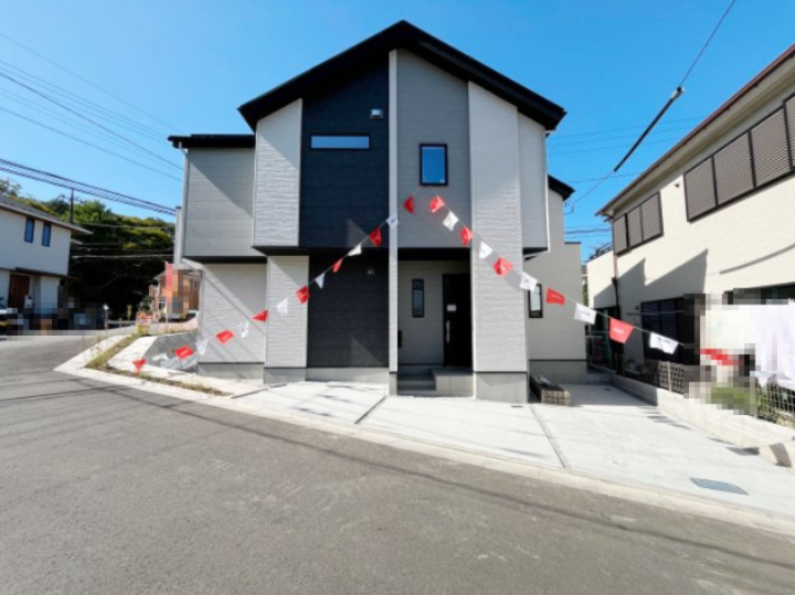 祝：成約済み　八王子市　長沼町　新築戸建て　４期の外観|～仲介手数料無料☆八王子ひなた不動産～　八王子市長沼町　新築戸建て