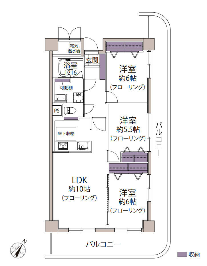 サーパス松島の間取り