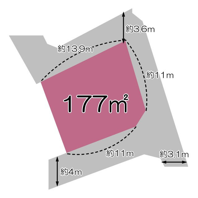 売土地　三島市中島の土地図|土地図です。