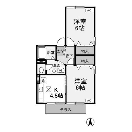【間取り】 | アベニールII | アベニール