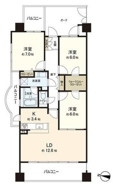 ファミール西宮・夙川公園の間取り