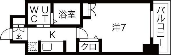 セレニテオズ北巽の間取り