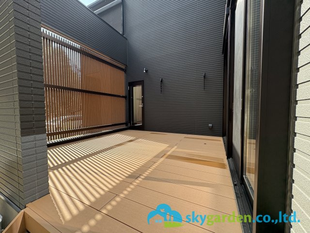 鎌倉市浄明寺４丁目　新築戸建　全1棟1号棟の庭|テラスの様子