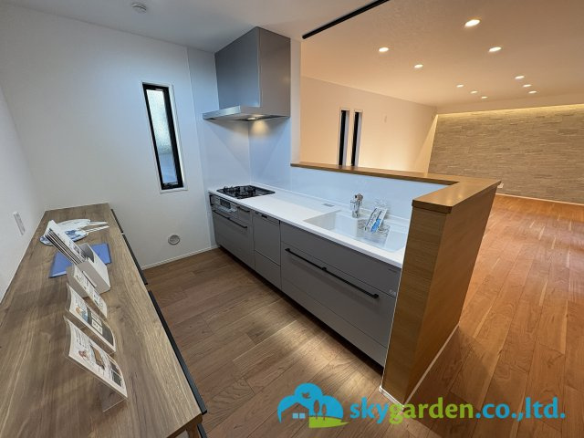 鎌倉市浄明寺４丁目　新築戸建　全1棟1号棟のキッチン|食洗機内蔵システムキッチン