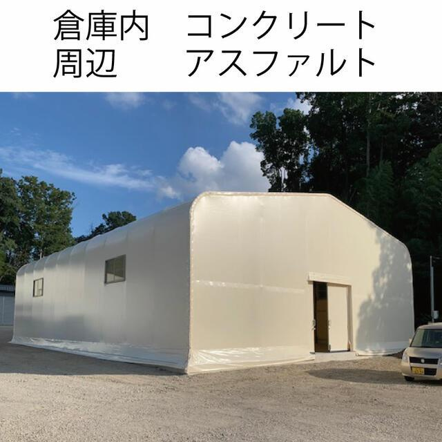 新築８５坪テント倉庫　電気　井戸の外観パース| 