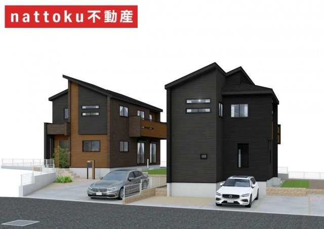 長泉町上長窪　新築戸建　全２棟　１号棟の外観パース