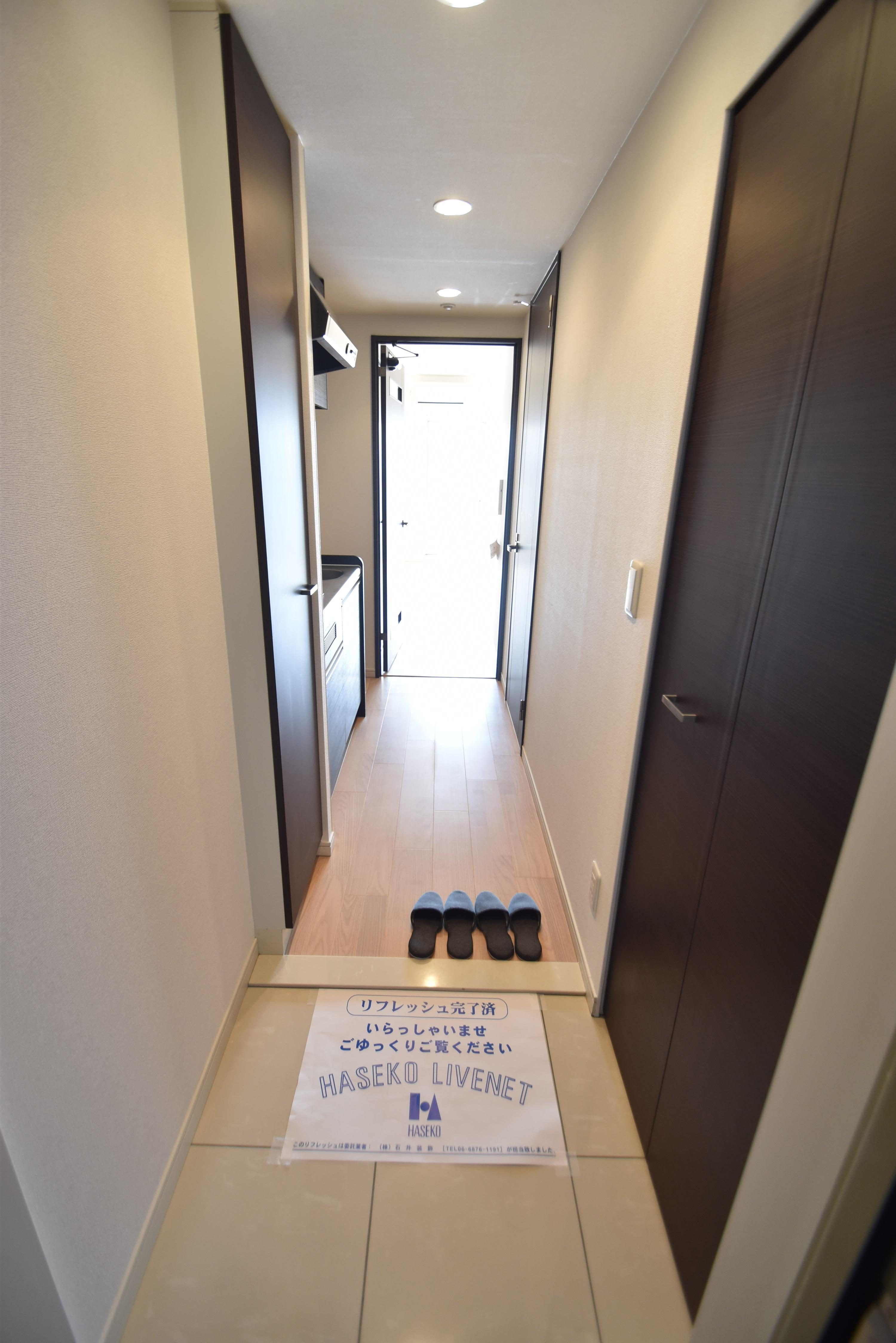 大阪市城東区鴫野西２丁目の賃貸マンションの玄関