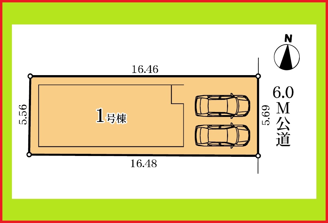 名古屋市昭和区円上町の新築一戸建の区画図|◇区画図◇