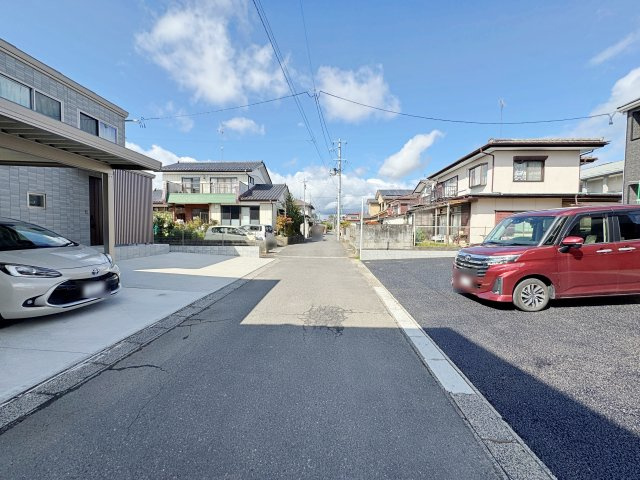 新築戸建・新築建売　郡山市大槻町字普門寺坦【耐震+制震】大成小・大槻中の前面道路含む現地写真