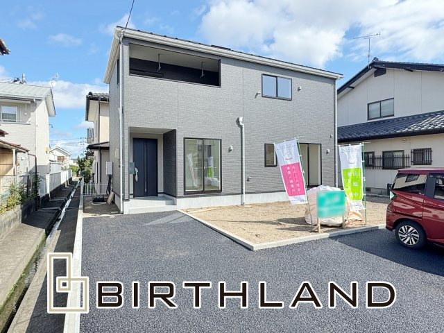 新築戸建・新築建売　郡山市大槻町字普門寺坦【耐震+制震】大成小・大槻中の外観|完成致しました！内覧いつでも可能です♪