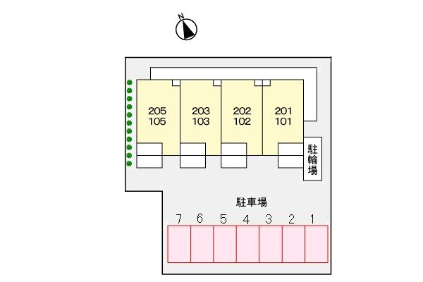 ソル　レヴェンテの駐車場