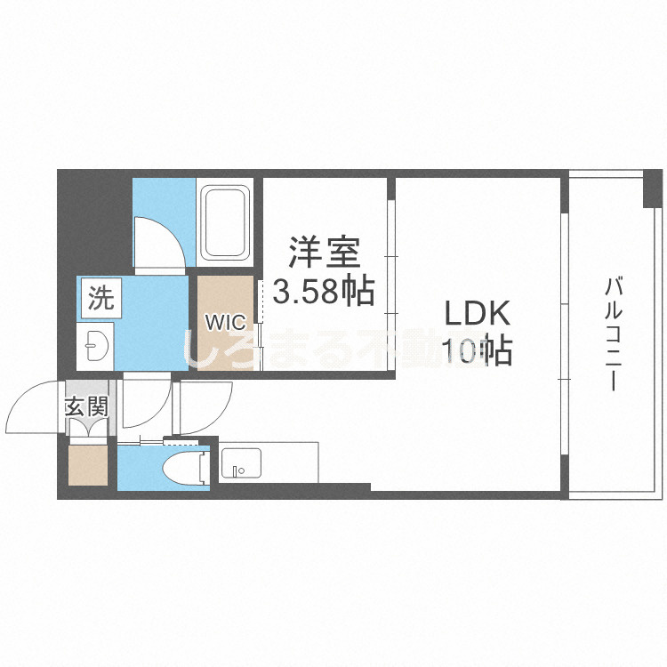 プレジオ弁天町EUROの間取り