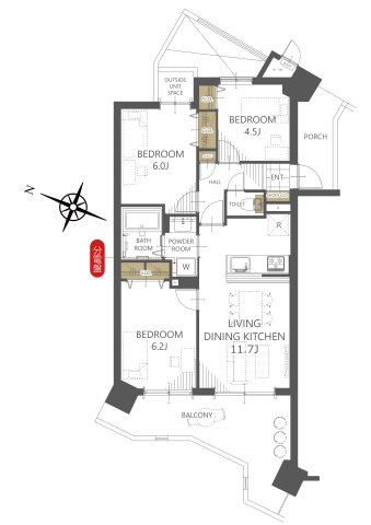 日神パレステージ海浜幕張の間取り|間取図