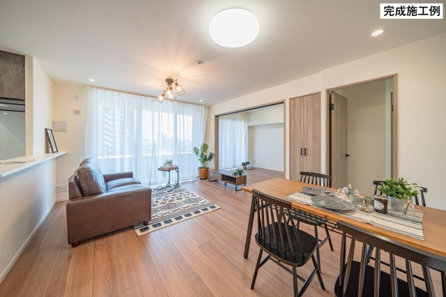 千葉市美浜区浜田１丁目の中古マンションの居間・リビング|※完成施工例の為、実際の仕様とは異なる場合がございます。