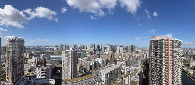 アップルタワー東京キャナルコート41階の展望