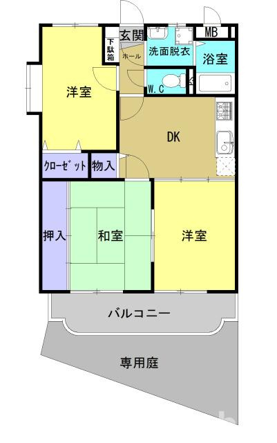 リヴィエール広瀬の間取り