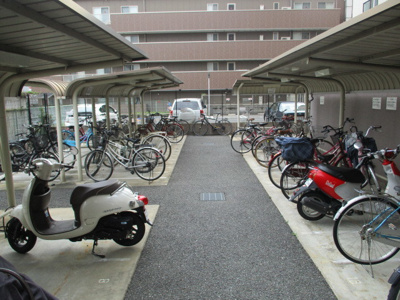 【その他】 | クレアートアドバンス北大阪 | 屋根のある自転車置き場です