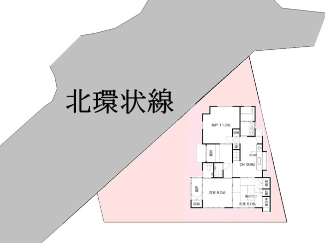 【区画図】 | 中古一戸建　高知市三園町