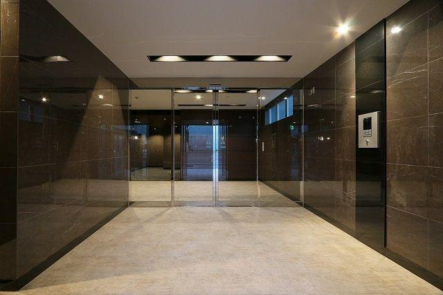 福岡市博多区下呉服町の賃貸マンションのロビー