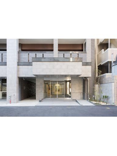 福岡市博多区奈良屋町の賃貸マンションのエントランス