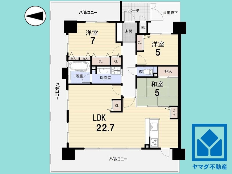 パデシオン京都大久保ザ・グランドレジデンスの間取り