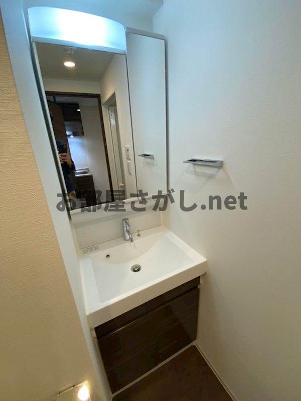 ジェノヴィア新宿中落合スカイガーデン【築浅デザイナーズ／2026年1月中旬入居可】の洗面所