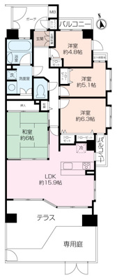 ～専用庭付き角住戸～ ランドコム横濱富岡の画像