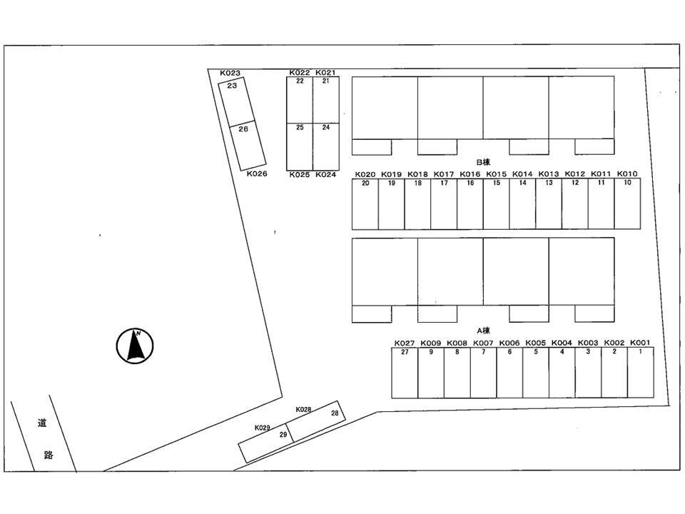 レジデンスさくら台Ｂの駐車場|駐車場