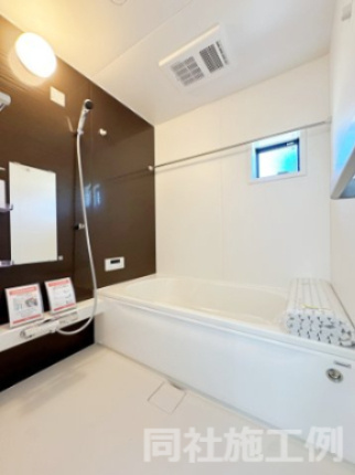 新築戸建・新築建売　福島市瀬上町字桜町【ZEH水準住宅】瀬上小・北信中の浴室|同社施工例