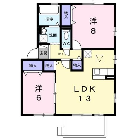 エスポワールＡの間取り