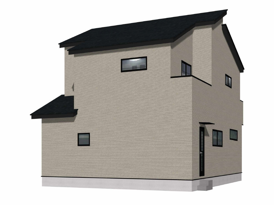 北九州市八幡西区木屋瀬5丁目1期2号棟の外観パース|外観パースです