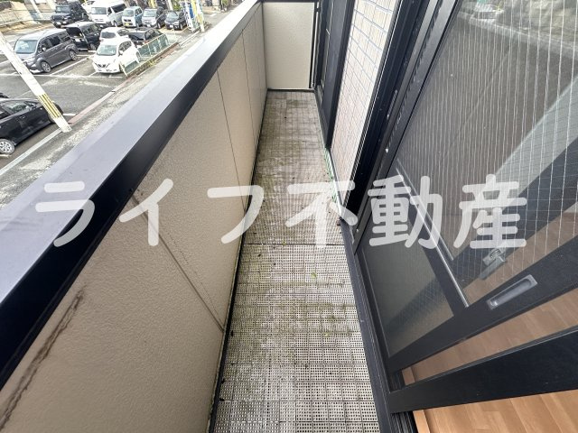 メゾンニュー池島Dのバルコニー|広々としたバルコニーです