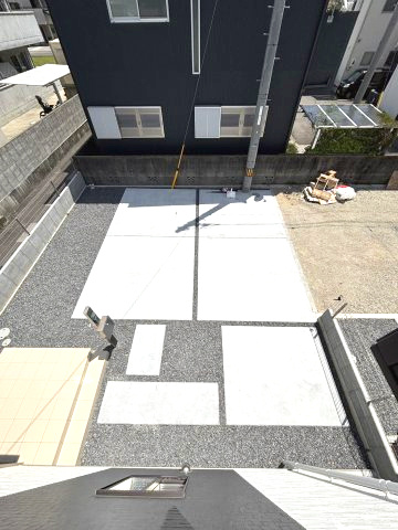 ハートフルタウン市坪北2期A号棟　市坪北2丁目新築分譲戸建（全3棟）の駐車場|駐車場に車を止められます