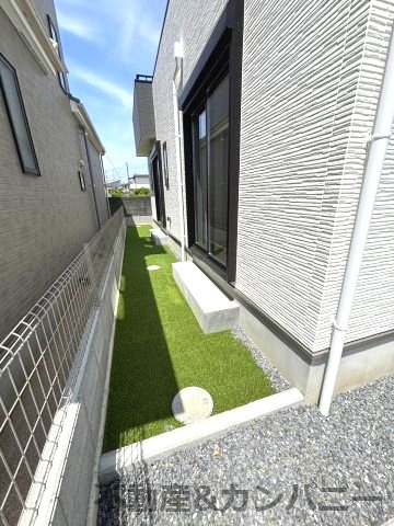 ハートフルタウン市坪北2期A号棟　市坪北2丁目新築分譲戸建（全3棟）の庭|簡単な家庭菜園も楽しめるお庭です