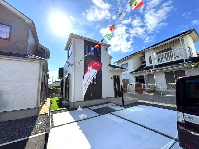 ハートフルタウン市坪北2期A号棟　市坪北2丁目新築分譲戸建（全3棟）の外観|おしゃれな外観です