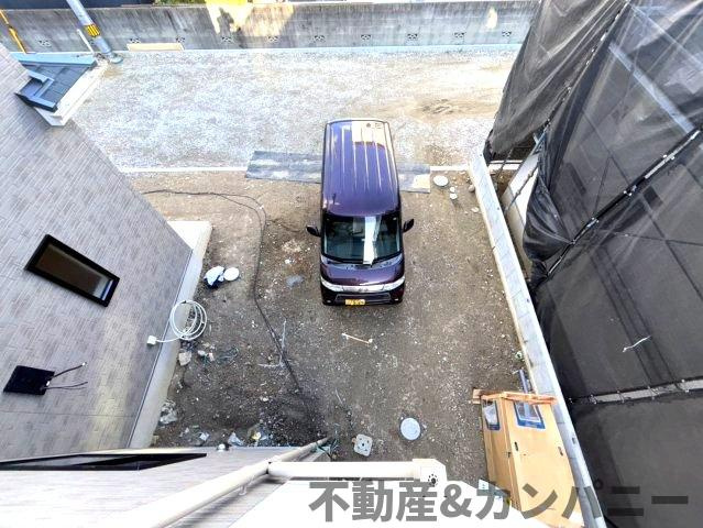 ハートフルタウン市坪北2期B号棟　市坪北の新築分譲戸建（全3棟）の前面道路含む現地写真|前面道路含む現地写真です