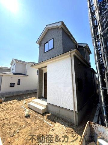 ハートフルタウン市坪北2期C号棟　市坪北の新築分譲戸建（全3棟）の前面道路含む現地写真|前面道路含む現地写真です