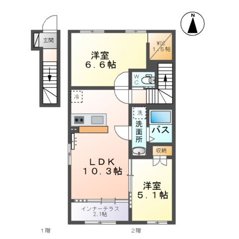 ボンヌールの間取り