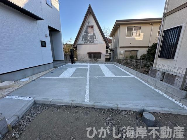 茅ヶ崎市美住町　新築戸建　全6棟の駐車場|駐車スペース