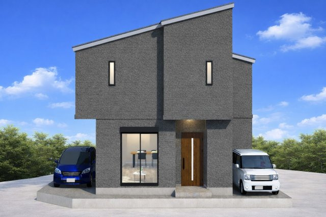 富田町5丁目Aプラン　建築条件付土地の外観パース|【外観イメージパース】