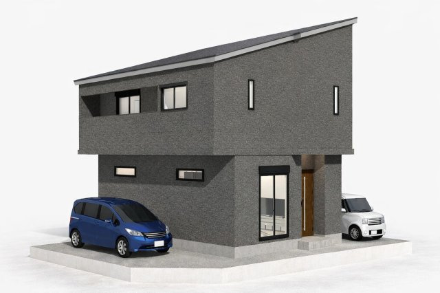 富田町5丁目Aプラン　建築条件付土地の外観パース|【外観イメージパース】