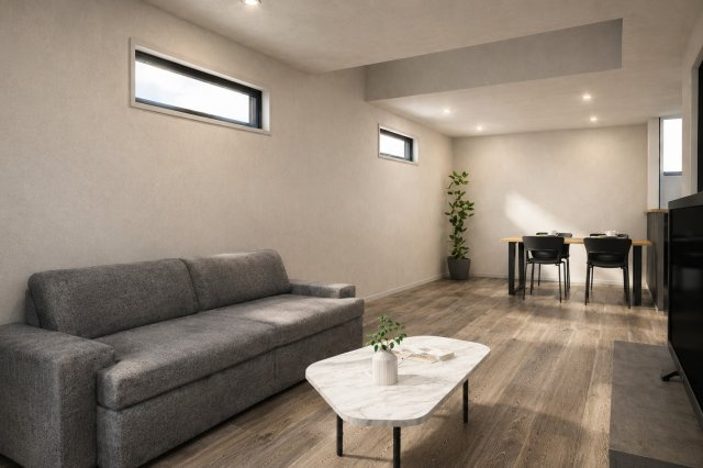 富田町5丁目Aプラン　建築条件付土地の完成予想図|―LDK20.12帖パース― 新築参考プラン/建物価格2098万円、建物面積94.97m2