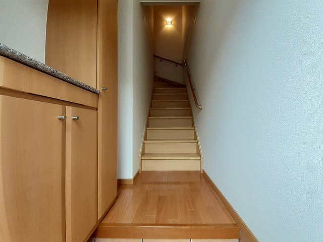 ベルズかたかごＢの玄関|きれいな玄関です