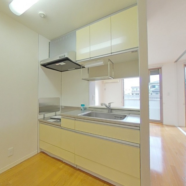 岐阜市北一色９丁目のアパートのキッチン